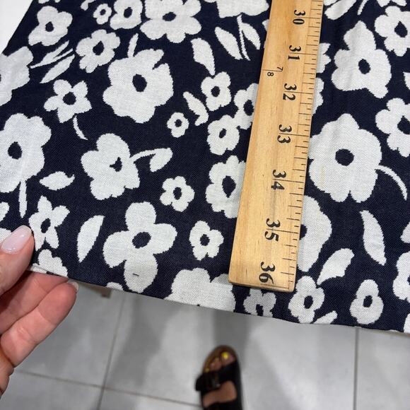 Tibi Navy and White Floral Halter Mini Dress - Picture 10 of 11